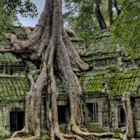 Când ploaia devine magică – Apus la Angkor Wat
